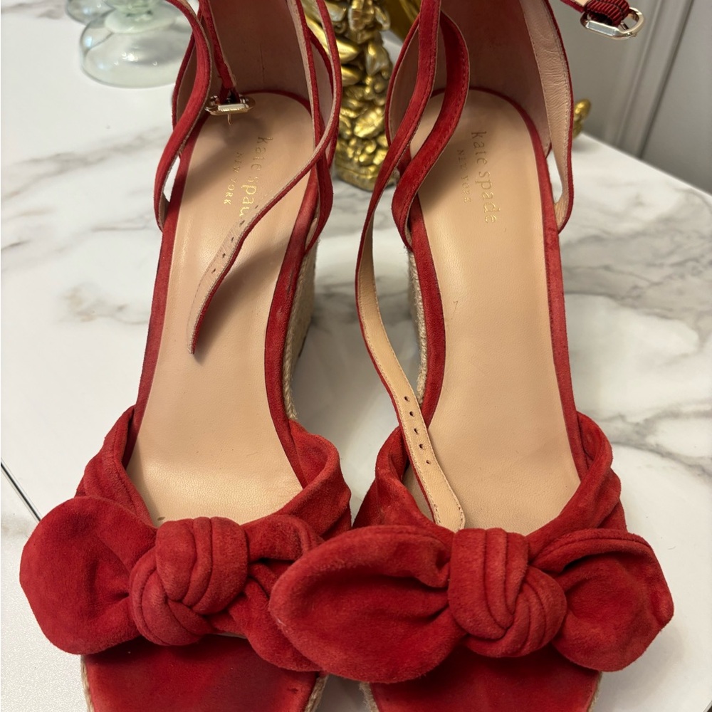 Kate Spade Red Espadrille Sandals